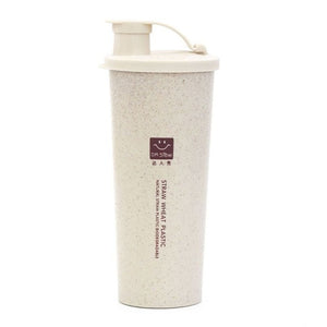 450ML Coffee Cups With Lids Wheat Straw Reusable Portable Coffee