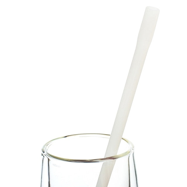 Glass drinking straw